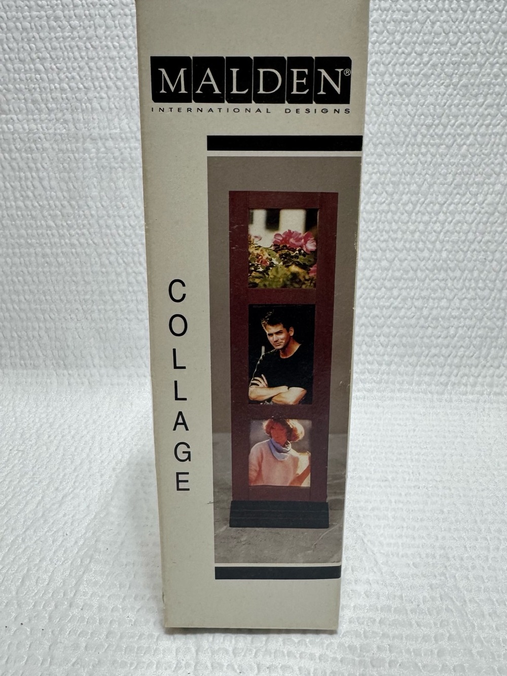 Malden Triple-Opening Wood-Look Photo Collage Frame - Dark Brown